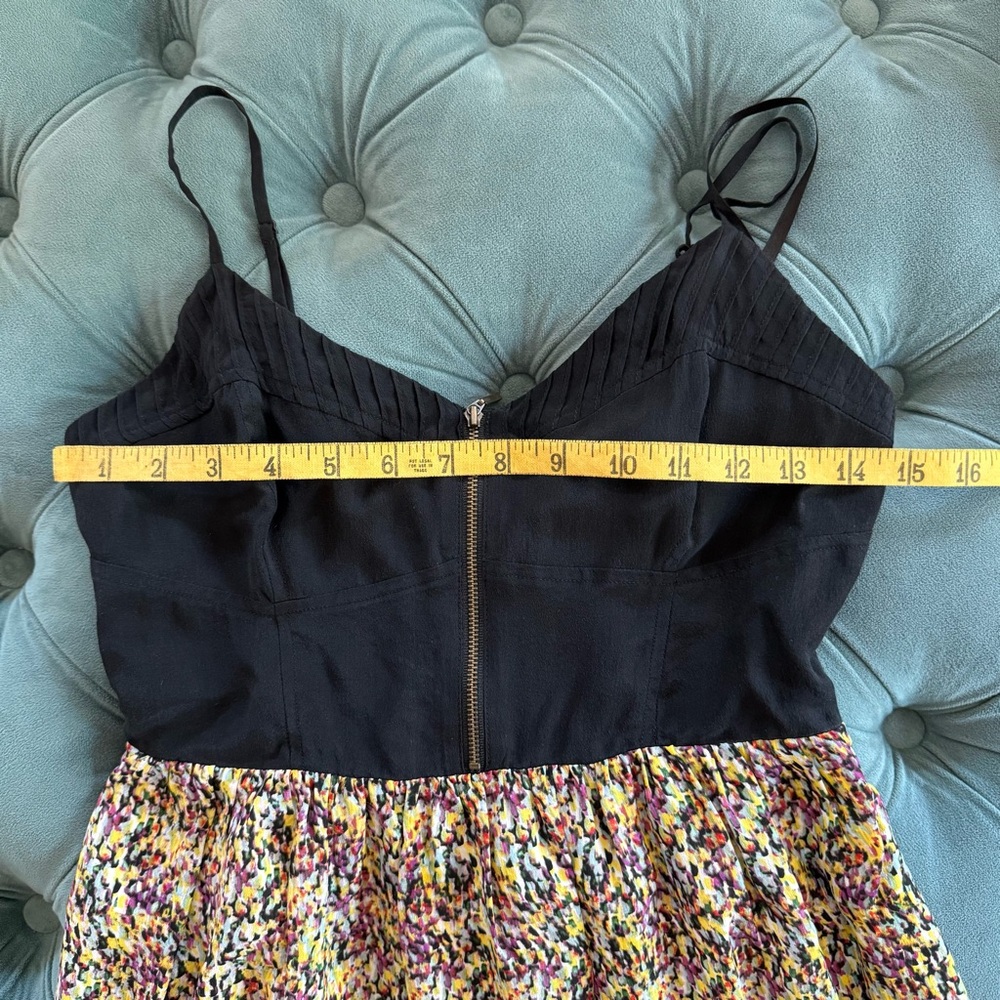 ✨ Anthropologie Moulinette Soeurs Graduation Dress Black Floral Silk Size 4 ✨ - Picture 9 of 13